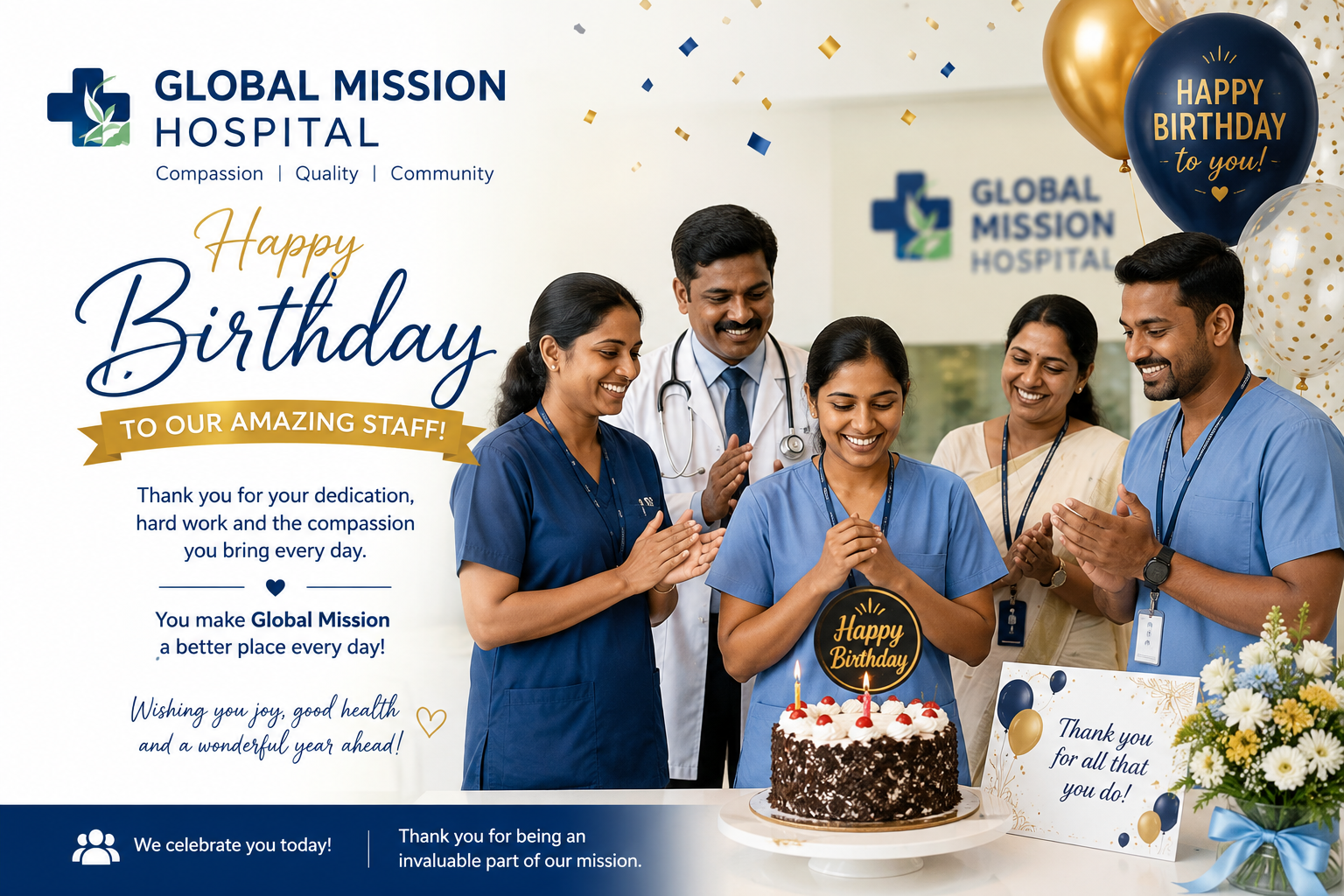 Celebrating Our People (Monthly Staff Birthdays)