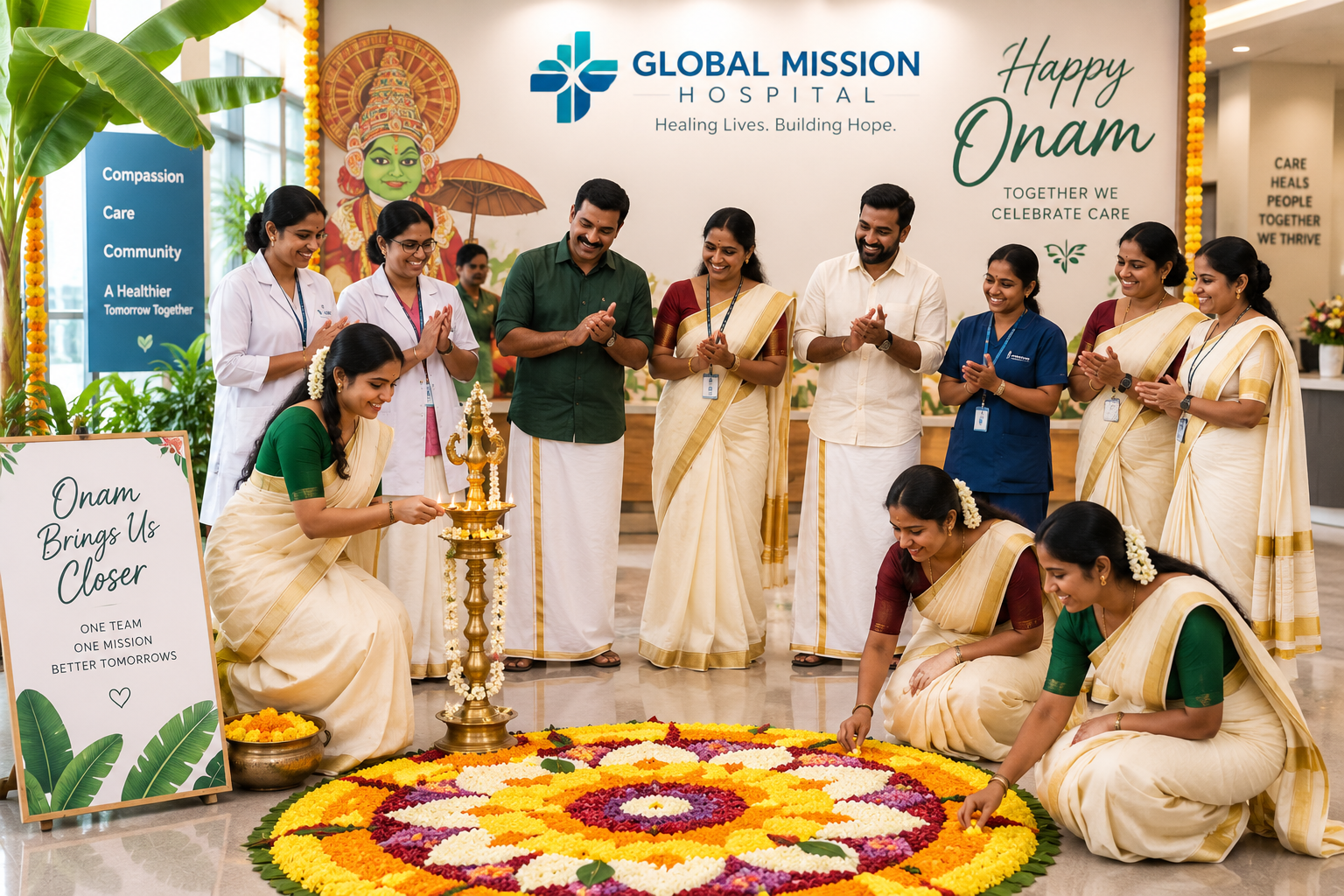 Onam Celebration at Global Mission Hospital